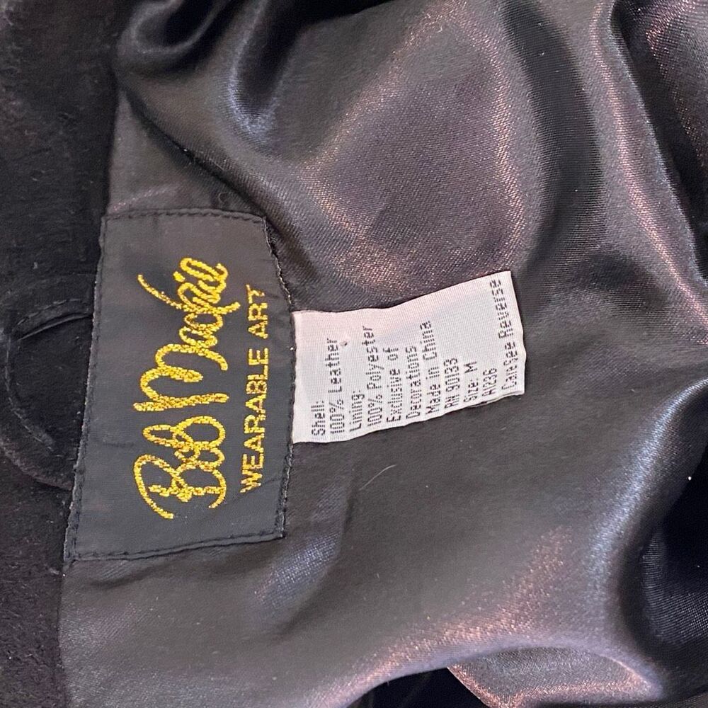 Bob Mackie Wearable Art Black Suede Apple Jacket - Picture 8 of 10
